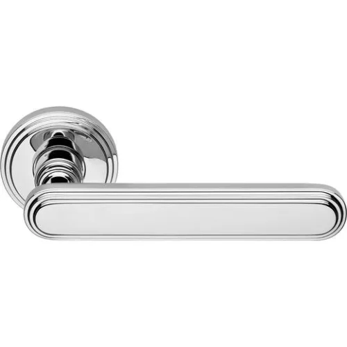 Linea Cali Chic, crom strălucitor, set de mânere rotund pentru rozetă 1670 RB 004 CR