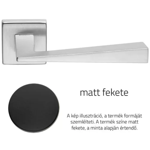 Linea Cali Conica Zincral set de manere rozeta patrata neagra mat 486 RB 088 VE