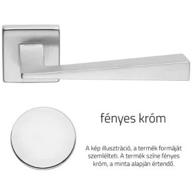   Linea Cali Conica Zincral set mâner rozetă pătrată crom strălucitor 486 RB 088 CR