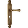 Linea Cali Daisy matte bronze - satin brass shielded handle set 1070 PL OB