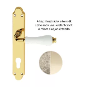   Set mâner ecranat Linea Cali Dalia metal antic - porțelan fildeș 600 PL FV-PA602