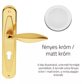   Linea Cali Delfino set de mânere ecranate crom strălucitor / crom mat 955 PL MC