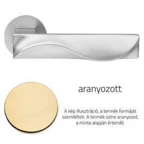   Set de mânere Linea Cali Duna rotund plat aurit 1410 RB 025 OZ