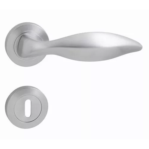 Set de mânere Linea Cali Delfino crom mat Rozetă rotundă 955 RB 102 CS