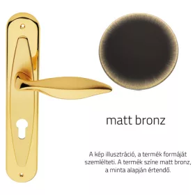   Set de mânere Linea Cali Delfino bronz mat ecranat 955 PL BM