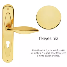   Linea Cali Delfino set de mânere ecranate din alamă strălucitoare 955 PL OL