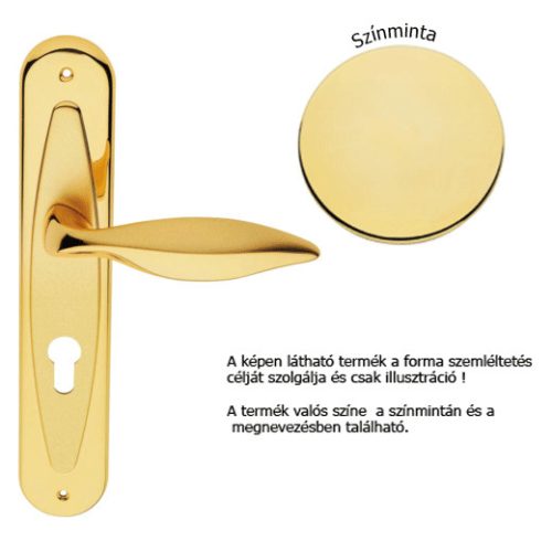 Linea Cali Delfino bright brass shielded handle set 955 PL OL