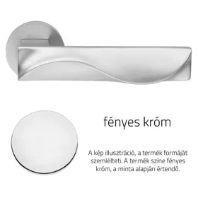   Linea Cali Duna set de maner rotund plat cromat 1410 RB 025 CR