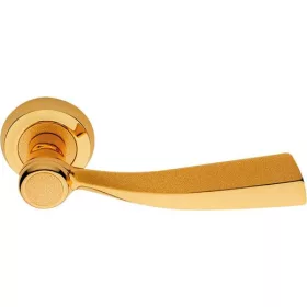   Linea Cali Elika auriu strălucitor / auriu satinat Set mâner Rotundă Rozitate 990 108 OM