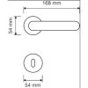 Linea Cali Elika svetlo zlatá / saténová zlatá okrúhla rozeta sada 990 108 OM