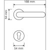 Linea Cali Elika svetlo zlatá / saténová zlatá okrúhla rozeta sada 990 108 OM