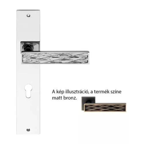 Set de mânere Linea Cali Dynamic bronz ecranat mat 1645 PL BM
