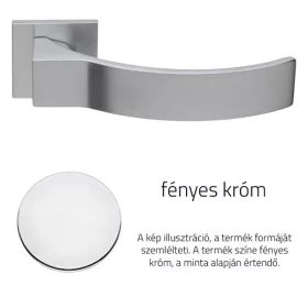   Linea Cali Elios set de mânere cu rozetă pătrată plat cromat strălucitor 1341 RB 024 CR