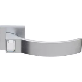   Linea Cali Elios Set de mânere rozetă pătrată crom mat Crystal 1340 RB 019 CS