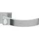 Linea Cali Elios Set de mânere rozetă pătrată crom mat Crystal 1340 RB 019 CS