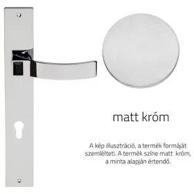   Linea Cali Elios Crystal set mâner ecranat cromat mat cu cristal negru jet 1343 PL CS