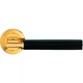   Set de mânere Linea Cali Elle Pelle aurit cu Rozetă rotundă 1052 RB 102 OZ