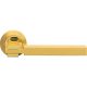 Linea Cali Elle bright brass / satin brass round rosette handle set 1050 RB 102 OT