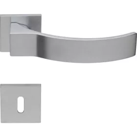   Linea Cali Elios set de mânere rozetă pătrată plat crom mat 1341 RB 024 CS