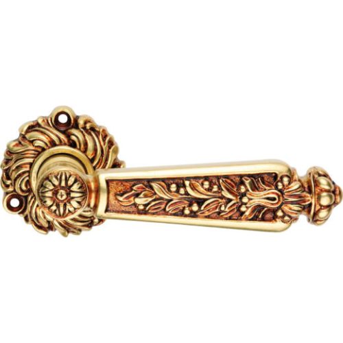 Linea Cali Epoca French gold ornate round rosette handle set 1210 RB 078 OF