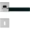 Linea Cali Elle-Pelle set de mânere rozetă pătrată crom mat 1051 RB 019 CS