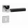 Linea Cali Elle-Pelle set de mânere rozetă pătrată crom strălucitor 1051 RB 019 CR