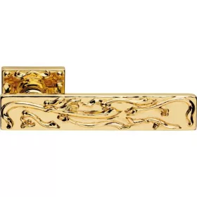   Set de mânere cu rozetă pătrată aurit Linea Cali Frida 1700 RB 007 OZ