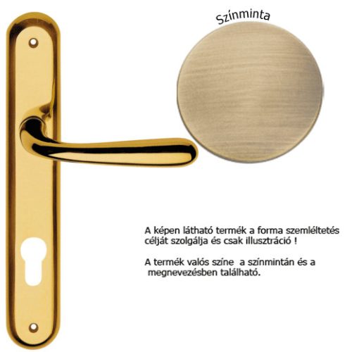 Linea Cali Garda súrolt bronz Pajzsos kilincsgarnitúra 670 PL OG