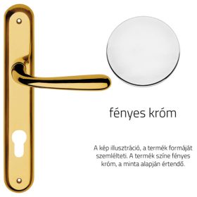   Linea Cali Garda jasny chrom Komplet klamek tarczowych 670 PL CR