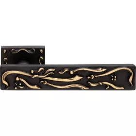   Linea Cali Frida set de manere rozeta patrata bronz mat 1700 RB 007 BM