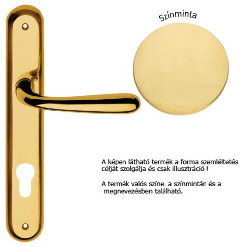 Linea Cali Garda satin brass shielded handle set 670 PL OS