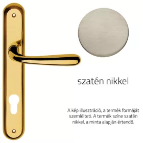   Set de mânere Linea Cali Garda nichel satinat ecranat 670 PL NS