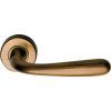 Linea Cali Garda brushed bronze round rosette handle set 670 RB 101 OG