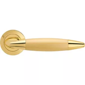   Linea Cali Havana alamă lustruită set de mânere cu Rozetă rotundă 1080 RB 102 OL