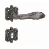 Set de mânere cu rozetă pătrată, gri antic, Linea Cali Liberty 1160 RB 091 TM TM