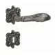 Set de mânere cu rozetă pătrată, gri antic, Linea Cali Liberty 1160 RB 091 TM TM