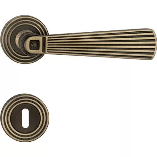 Linea Cali Opera Set de manere rotunde cu patina mata 1055 RB 112