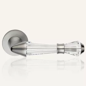   Linea Cali Luce set de maner rotund cromat mat 1445 RB 025 CS