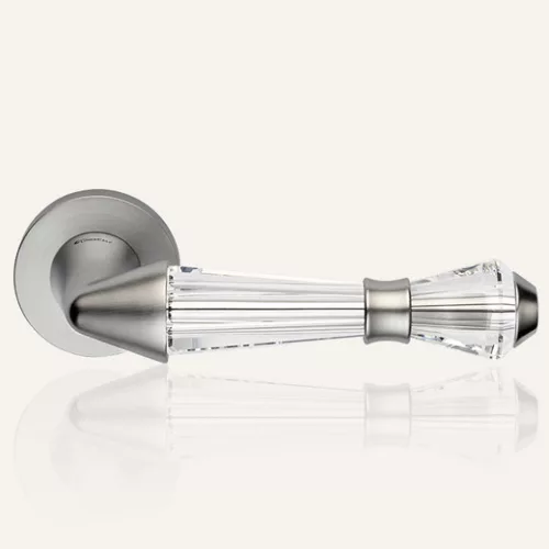 Linea Cali Luce set de maner rotund cromat mat 1445 RB 025 CS