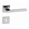 Linea Cali Sintesi bright chrome square rosette handle set 1300 RB 019 CR