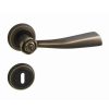 Linea Cali Rose matte bronze round rosette handle set 996 RB 108 BM