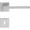 Linea Cali Stream Zincral crom strălucitor set de mânere rozetă pătrată plată 484 RB 024 CR