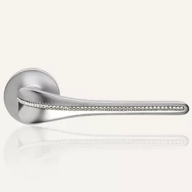   Set de mânere Linea Cali Spirit Mesh crom mat Rozetă rotundă 1451 RB 025 CS