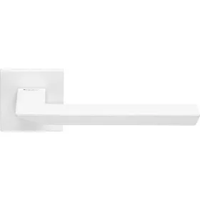   Linea Cali Trio Set de mânere rozetă pătrată alb strălucitor Zincral 485 RB 024 BA