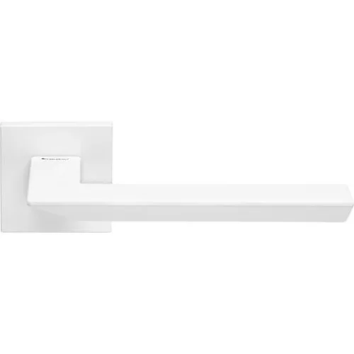Linea Cali Trio Set de mânere rozetă pătrată alb strălucitor Zincral 485 RB 024 BA