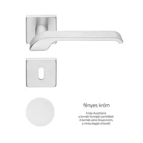   Linea Cali Turbo Zincral set manere rozeta patrata crom stralucitor 470 RO 088 CR