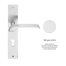   Linea Cali Turbo Zincral crom strălucitor Set de mânere Scut 470 PL CR