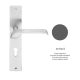 Linea Cali Turbo Zincral anthracite Shield handle set 470 PL AS