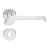 Linea Cali Turbo Zincral matte chrome round rosette handle set 470 RO 027 CS