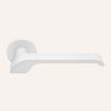 Linea Cali Turbo Zincral matte white round rosette handle set 470 RO 027 MW